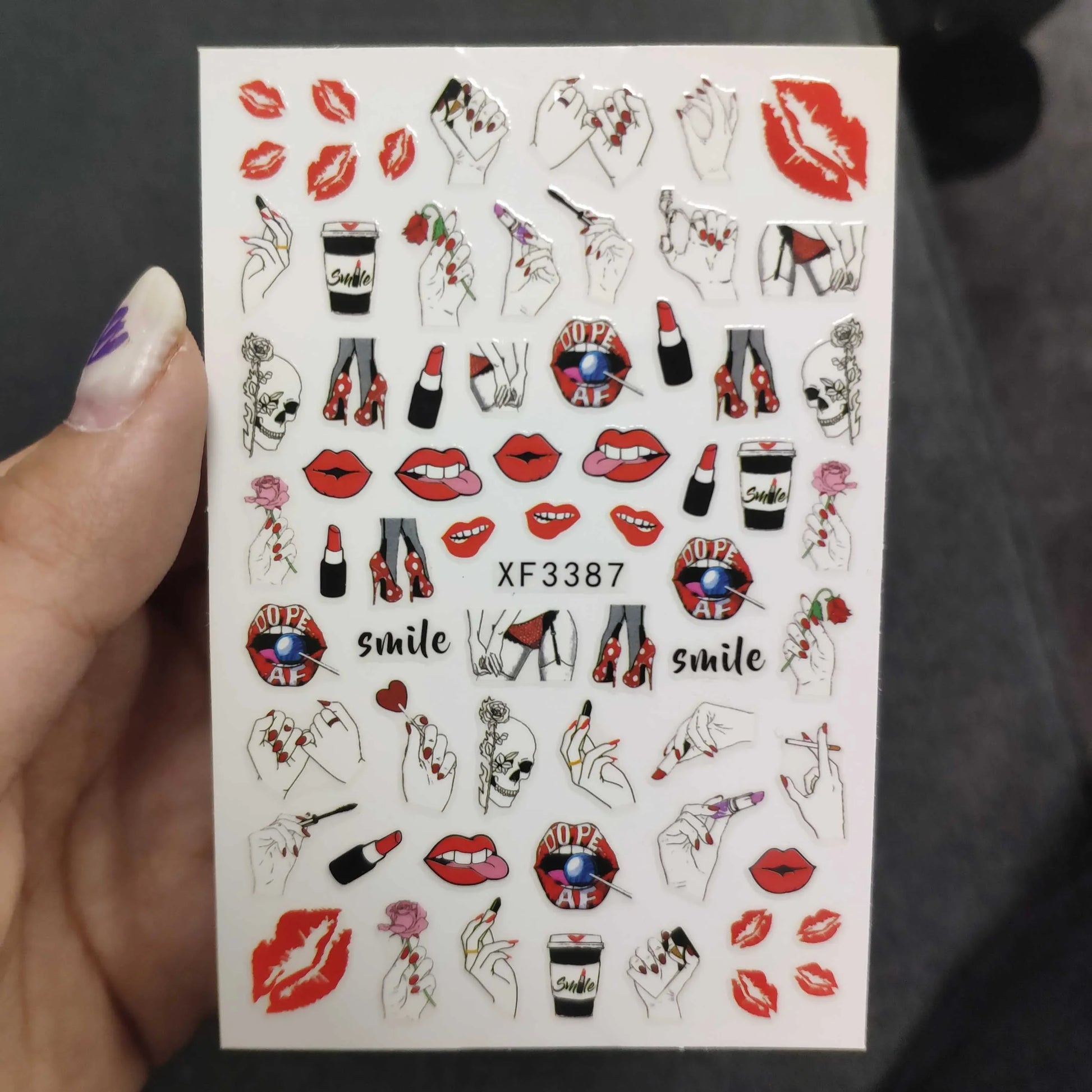 3D Chinese Red Black Dragon Manicure Decor Stickers Snake Nail Sticker DIY Self Adhesive Nail Decals Acrylic Nail Art Decoration