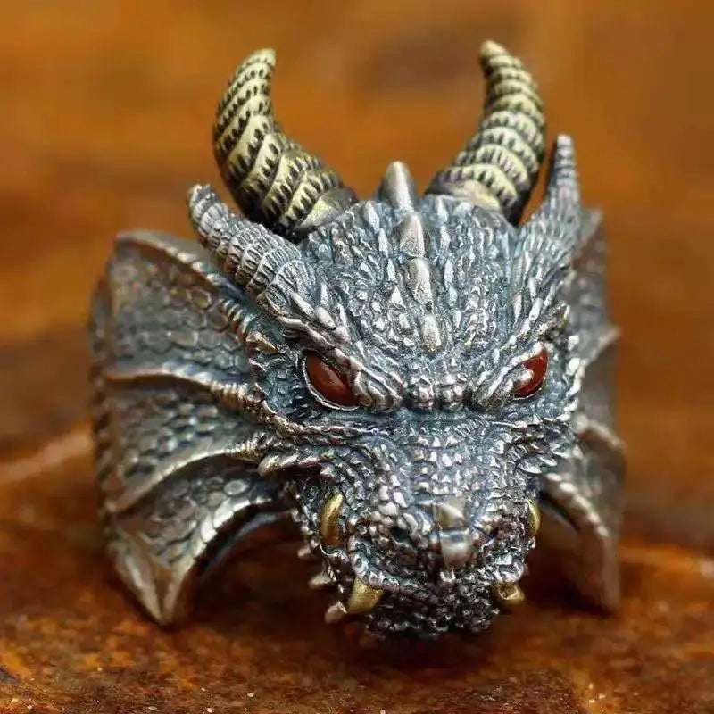 Retro Personality Gothic Pirate Skull Rings for Men Women Hip Hop Rock Party Biker Jewelry