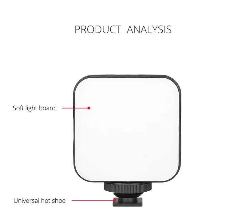 USB Charge Portable LED Video Mini Fill Light For Sports Camera Smartphone Laptop Universal Selfie Adjustable Photography Lamp