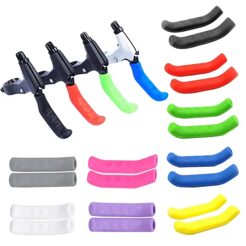 1 Pair Bicycle Brake Handle Cover Silicone Sleeve MTB Road Bike Cycling Brake Lever Protector Cover Mountain Bike Accessories