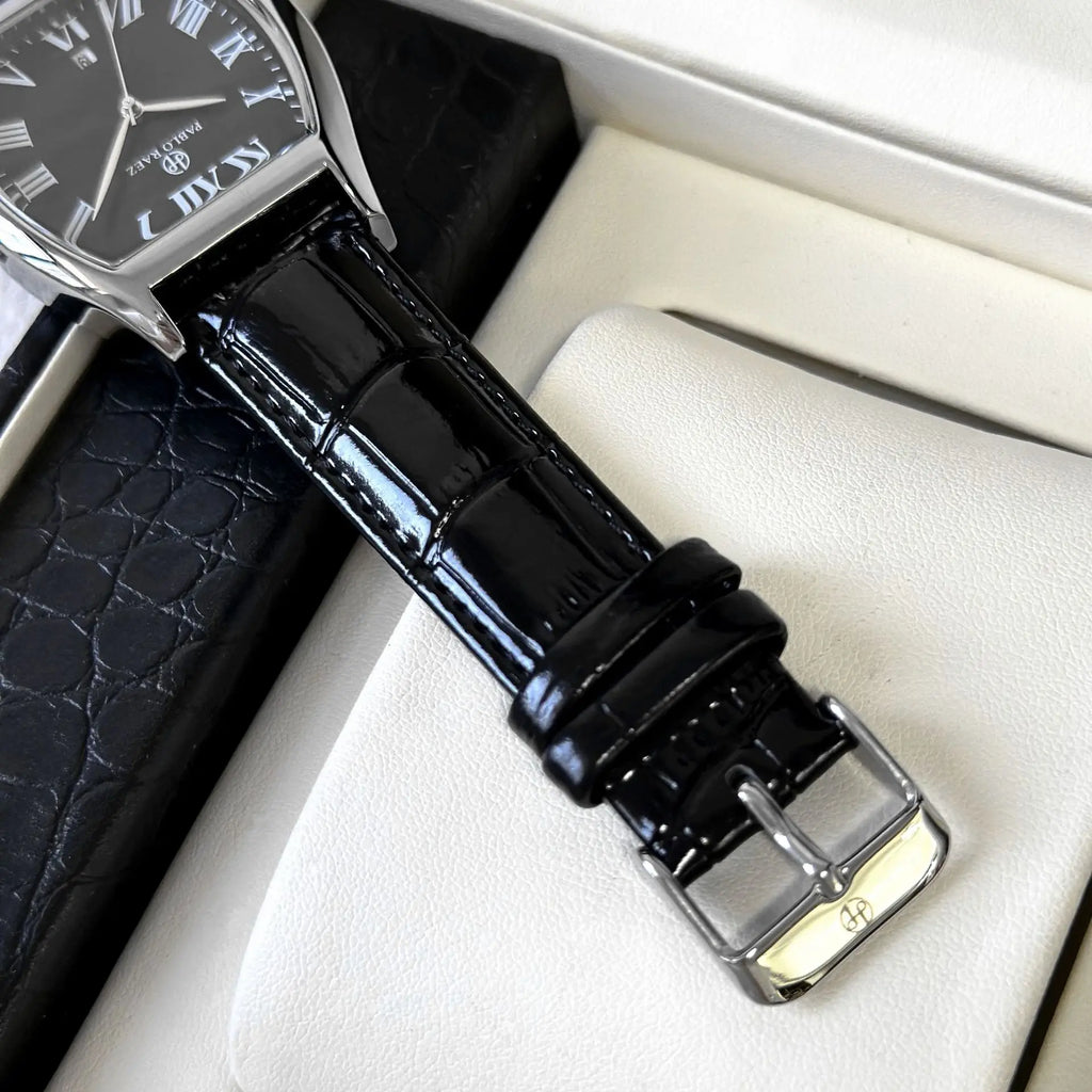 Men watch brand business square plate waterproof belt wine barrel shape simple temperament male fashion quartz watches