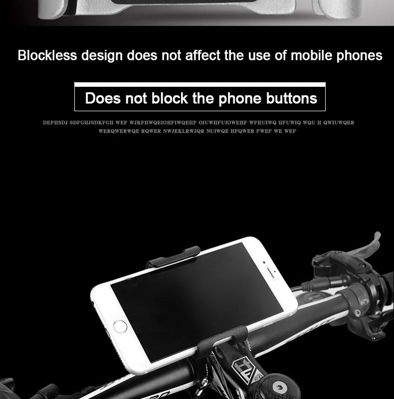 Aluminum Alloy Mobile Phone Holder MTB Bicycle Metal Cellphone Stand Shock-proof Fixed Navigation Bracket Bike Moto Accessories