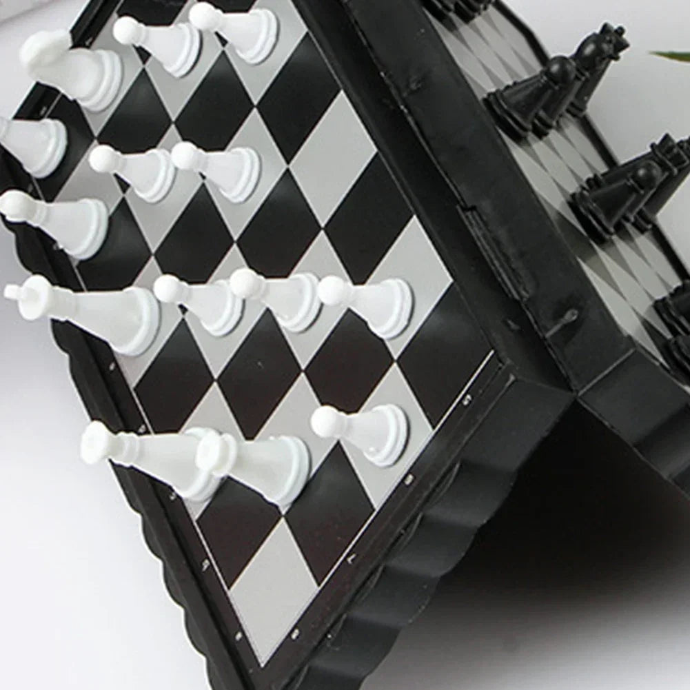 Mini Chess Board Magnetic Board Games Folding Flying Chess Portable Ludo Snakes and Ladders for Friend Children Gift Puzzle Game