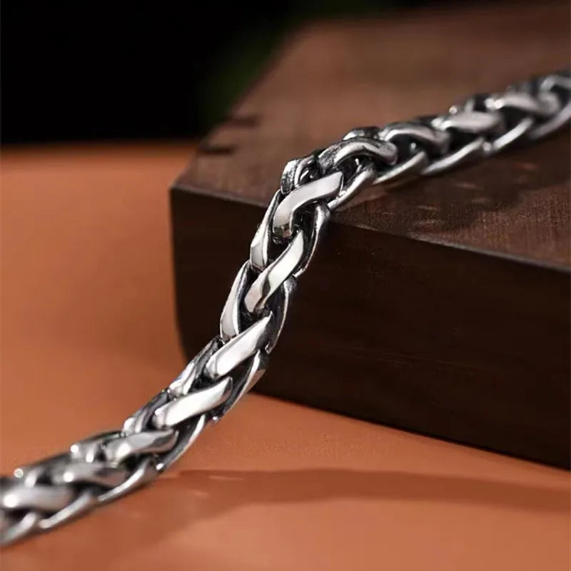 Classic Fashion Keel Bracelet Fish Hook Clasp Mens High Quality Silver Plated Bracelet Maletrend Party Jewelry