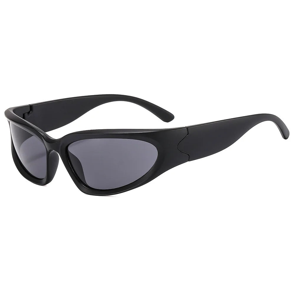 New Sports Steampunk Y2K Sunglasses Women Punk Goggle Sun Glasses Men Silver Mirror Shades Fashion UV400 Eyewear Cycling Очки