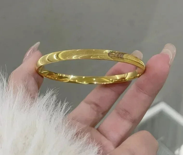 New Gold/Silver Color Bracelet Bangle for Women Classical Style Vintage Bracelet Bangle Jewlery Gifts Accessories