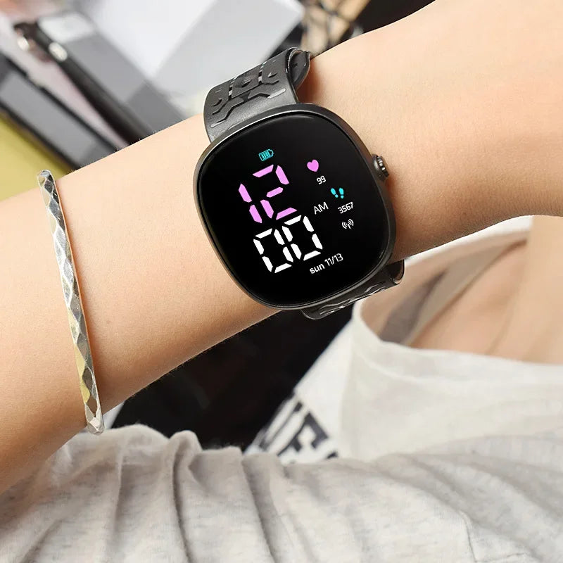 New LED Student Electronic Watch Children Wrist Watch Sports Waterproof Children's Digital Watch kids