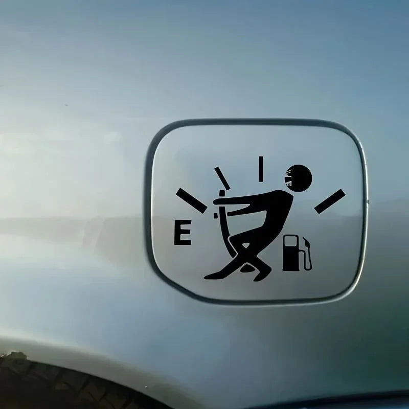 Funny Creative Reflective Car Fuel Tank Cover Stickers Reflective Auto Stickers Car Decoration Accessories