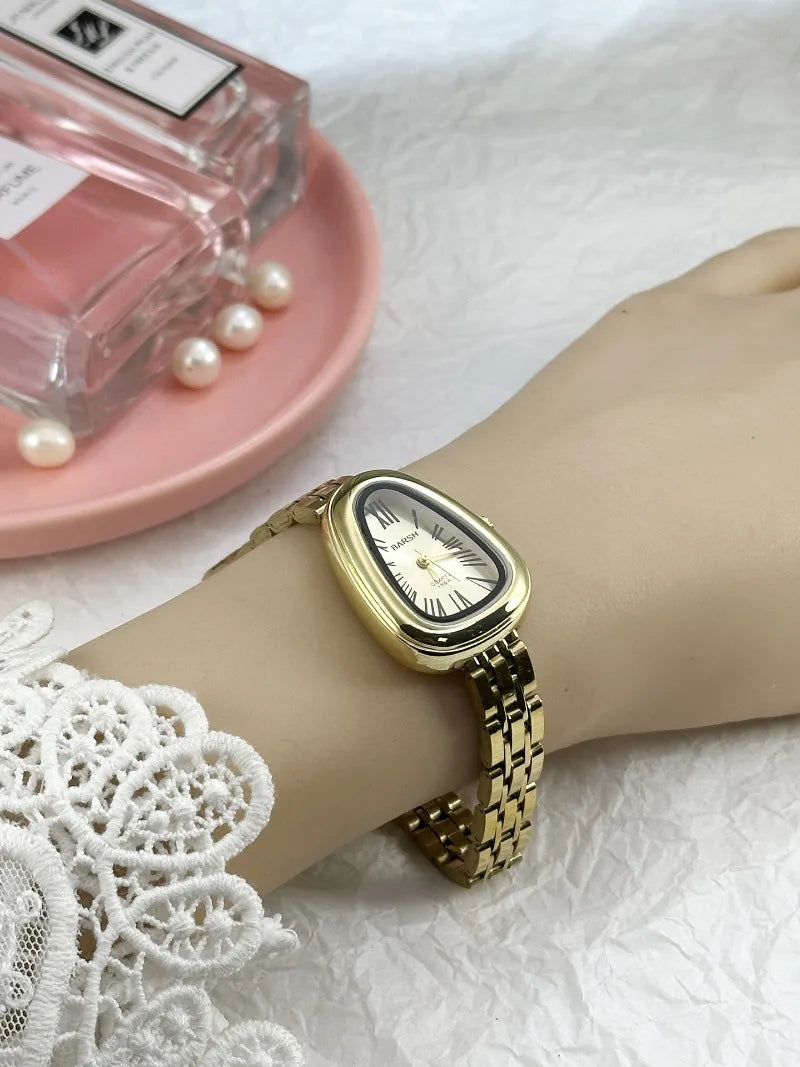 Hot Sale Stainless Steel Strap Women's Watch Irregular Snake Head Dial Ladies Quartz Watch Fashion Luxury Gift Clock Wholesale