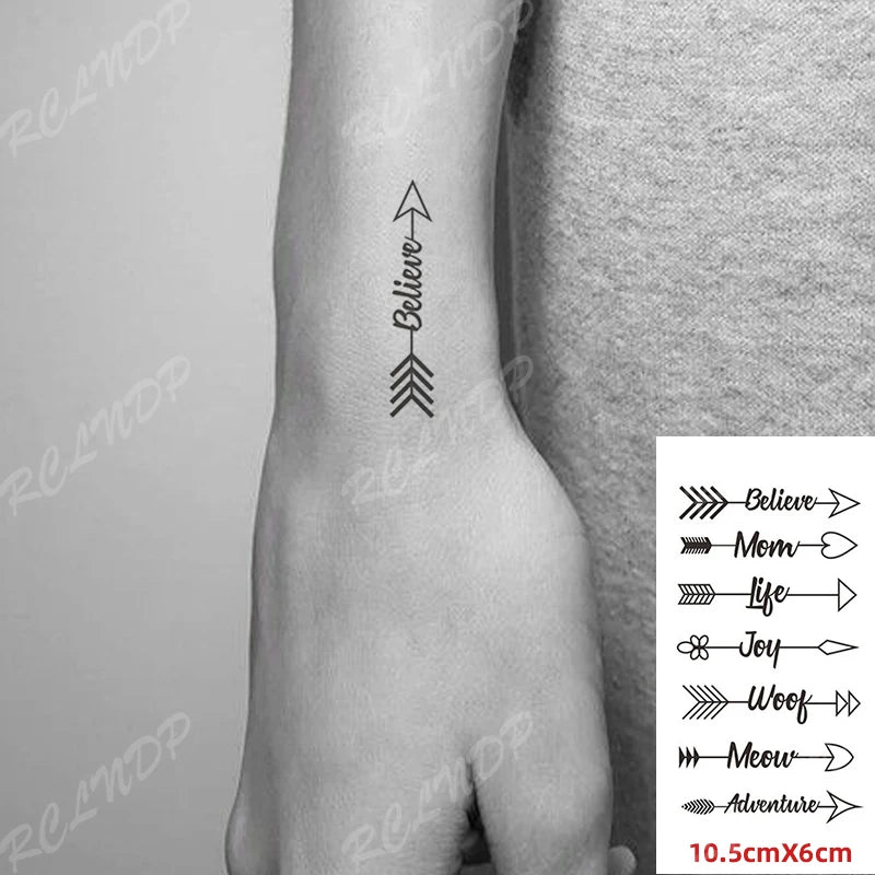 Waterproof Temporary Tattoo Sticker Anime Cartoon Kids Sea Love Pattern Flash Tatoo Fake Tatto Body Art for Woman Men