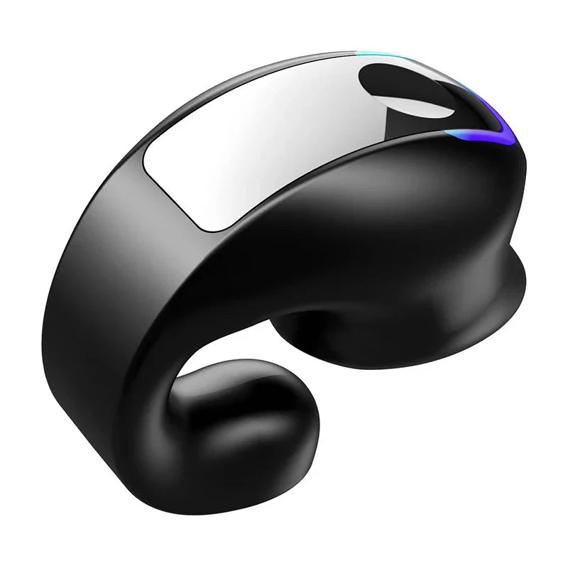 Bone Conduction Earbuds Waterproof Mini Single Ear Clip Earphone Bluetooth-compatible 5.3 Wireless Headphone for Call Smartphone