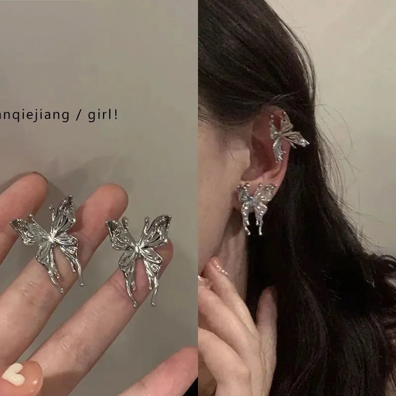 1PC  C-Shape Ear Clips for Women Girls Unisex Minimalist Fashion Cartilage Hoop Earrings Sets can be worn without ear holes