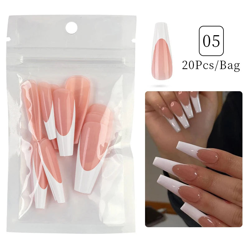 24pcs Short Matte Fake Nails For Women Cute Bride Red Blush French Tips Faux Ongles Press On False Nail Supplies No Jelly Glue