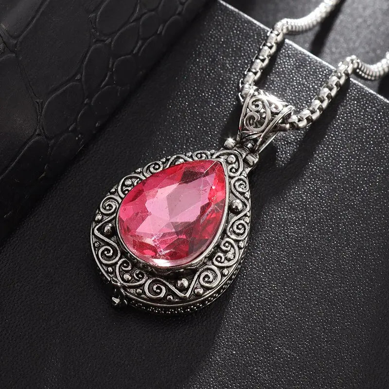 Vintage Buddhist Dharma Vessel Exorcism Vajra Pendant Necklace for Men Necklace Religious Amulet Accessory Gift