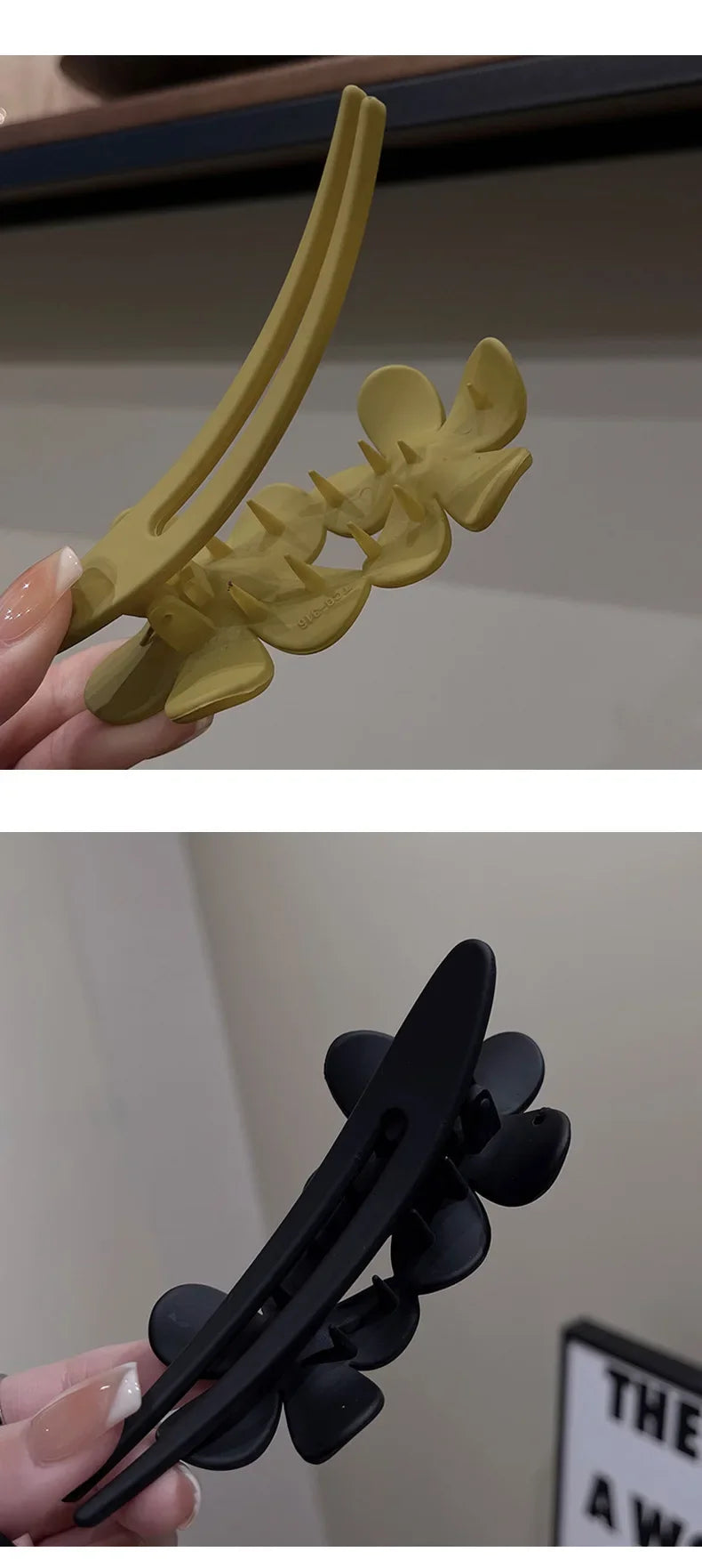 Summer New Hair Clips Accessories Elegant Frosted Butterfly Flower Barrettes Women Simplicity Hairpins Simple Duckbill Headwear