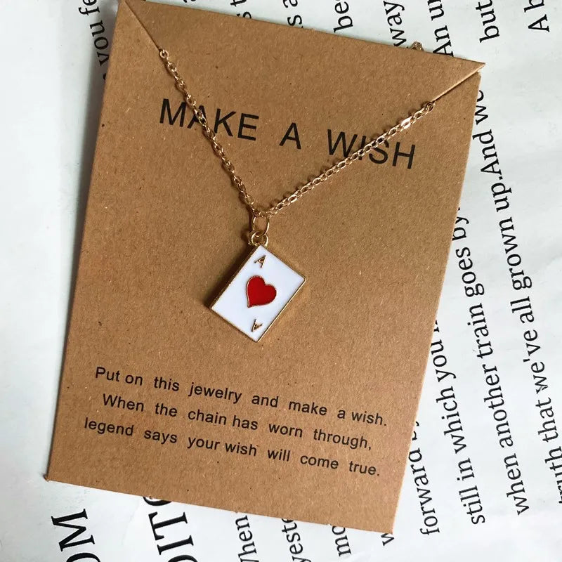 Statement Pork Design Pendant Necklace Small Square Heart Fashion Choker Necklace Gift for Friend  Popular Neck Jewelry