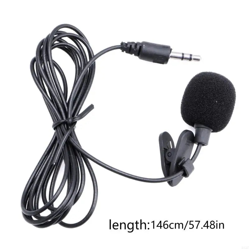 Portable Lavalier Microphone Ultra Light 3.5mm Mic with Secure Active Clip Omnidirectional Pickup Lavalier Microphones