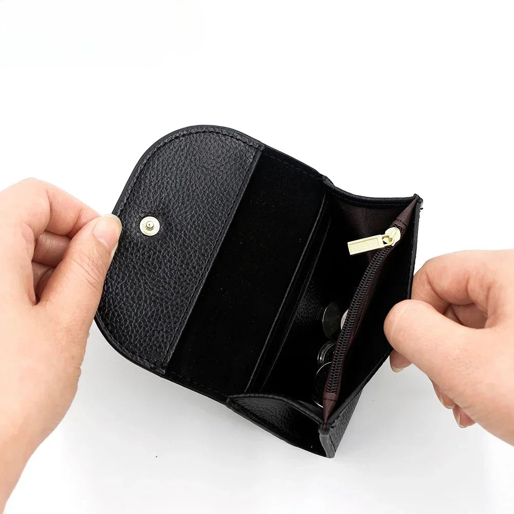 1PC Practical Women's Small Card Wallet Simple and Fashionable Small Card Bag School Girls' Coin Wallet Key Storage Bag