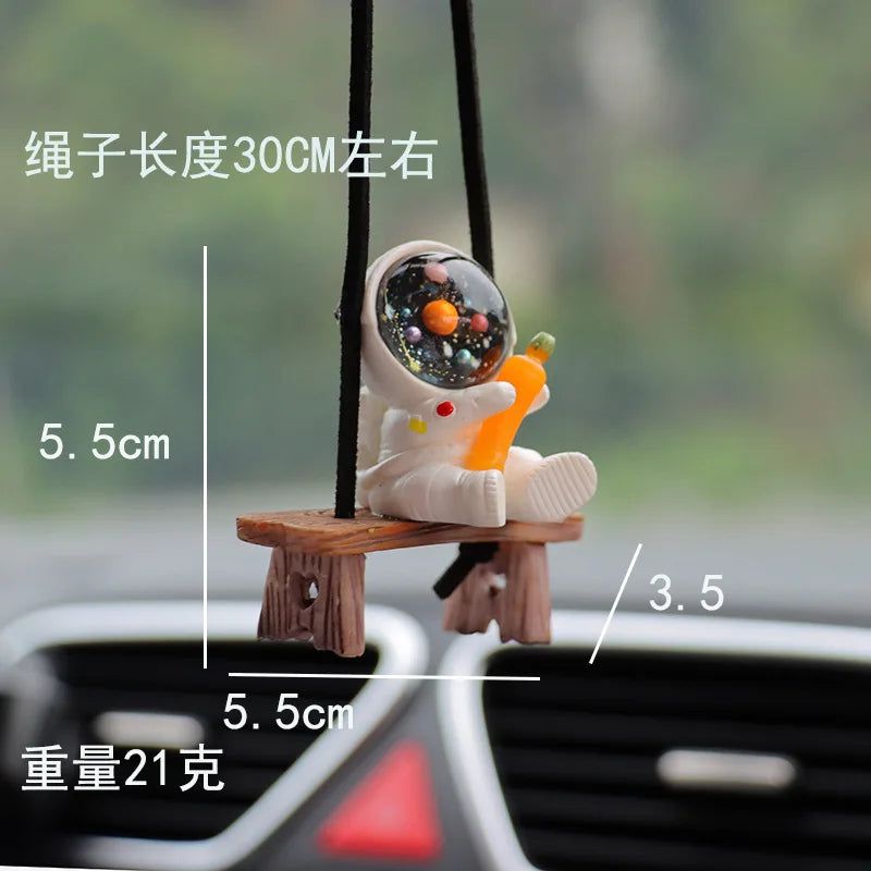 Car Accessories Interior Fun Ornaments Adorn Decors Car Decoration Creative Astronaut Pendant
