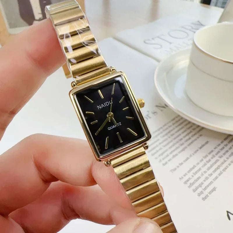 2025 New Women Watch Stainless Steel Belt Quartz Watch Luxury Ladies Quartz Wristwatch Dropshipping Relojes Para Mujer