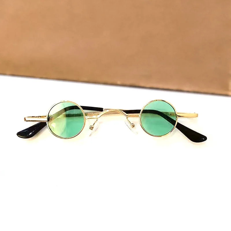 Metal Steampunk Sunglasses Men Women Fashion Round Glasses Brand Designer Vintage Sun Glasses High Quality Oculos De Sol 2023