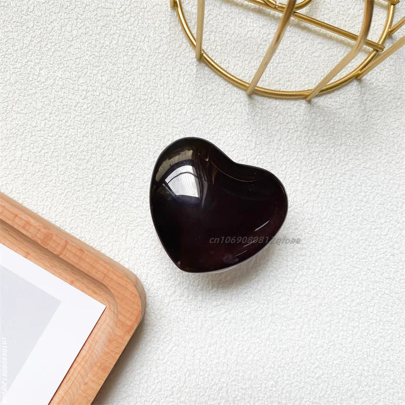 Heart Shape 3D Crystal Foldable Finger Ring Griptok Phone Holder for IPhone Samsung Support Socket Pocket Grip Tok Stand Bracket