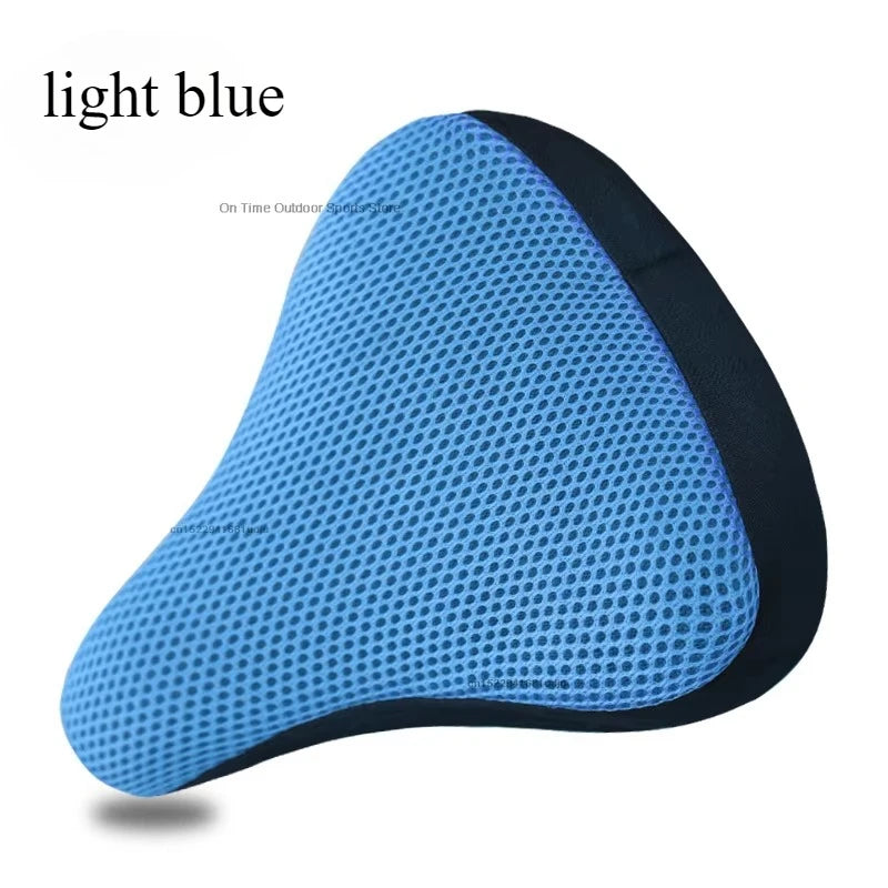 New 3D Soft Bicycle Saddle Bike Seat Cover Cycling Silicone Seat Cushion Cycling Breathable Saddle Comfortable Bicycle Bike