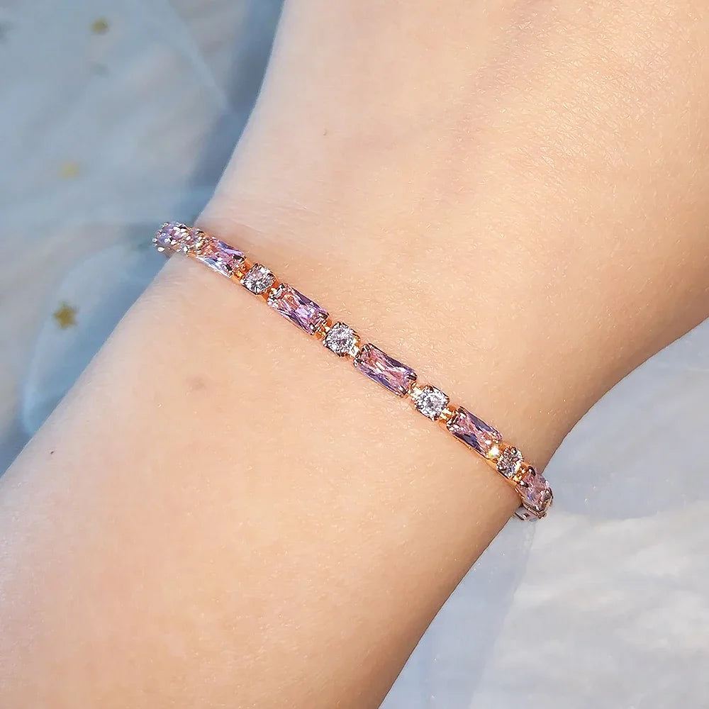 Woman Bracelet Crystal Rhinestone Bracelet Bangle Wristband Wedding Bridal Jewelry