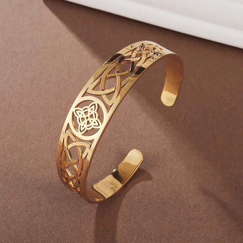 Creative Design Cutlery Knife Fork Men Bangles Women Stainless Steel Friendship Arm Cuff Open Bracelet Fun Trend Jewelry