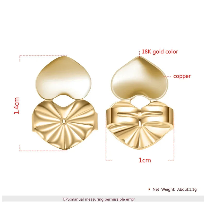 Ear Lifter Lift Hypoallergenic Fits Post Earring Earlobe Support Earrings Fashion Butterfly Stud Earrings Back Nut for Women