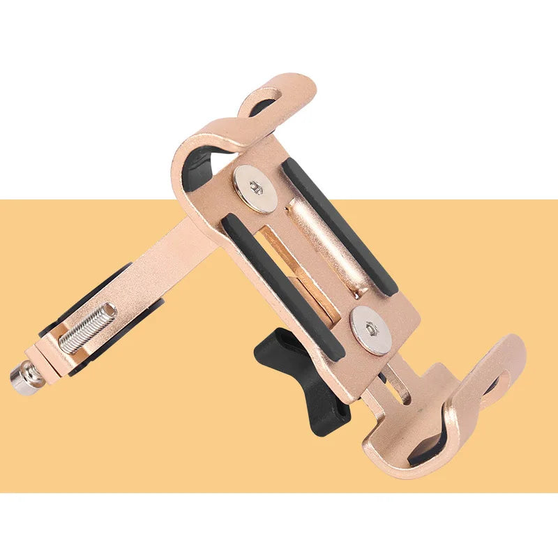 Aluminum Alloy Mobile Phone Holder MTB Bicycle Metal Cellphone Stand Shock-proof Fixed Navigation Bracket Bike Moto Accessories