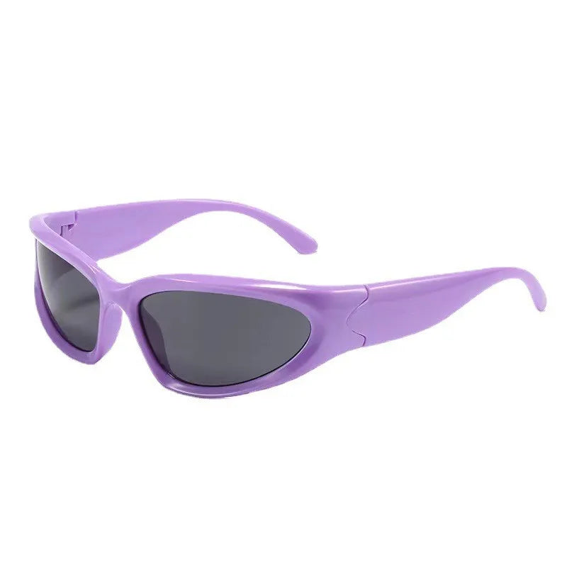 New Sports Steampunk Y2K Sunglasses Women Punk Goggle Sun Glasses Men Silver Mirror Shades Fashion UV400 Eyewear Cycling Очки
