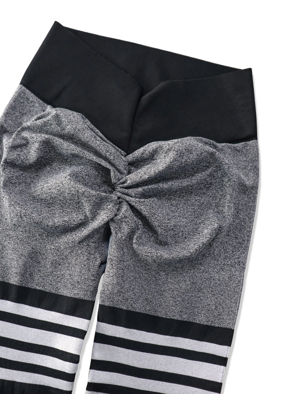 Women Seamless Stripe Yoga Leggings Sexy High Waist Tummy Control Scrunch Butt Lifting GYM Workout Pants Outdoors Sports Fitness