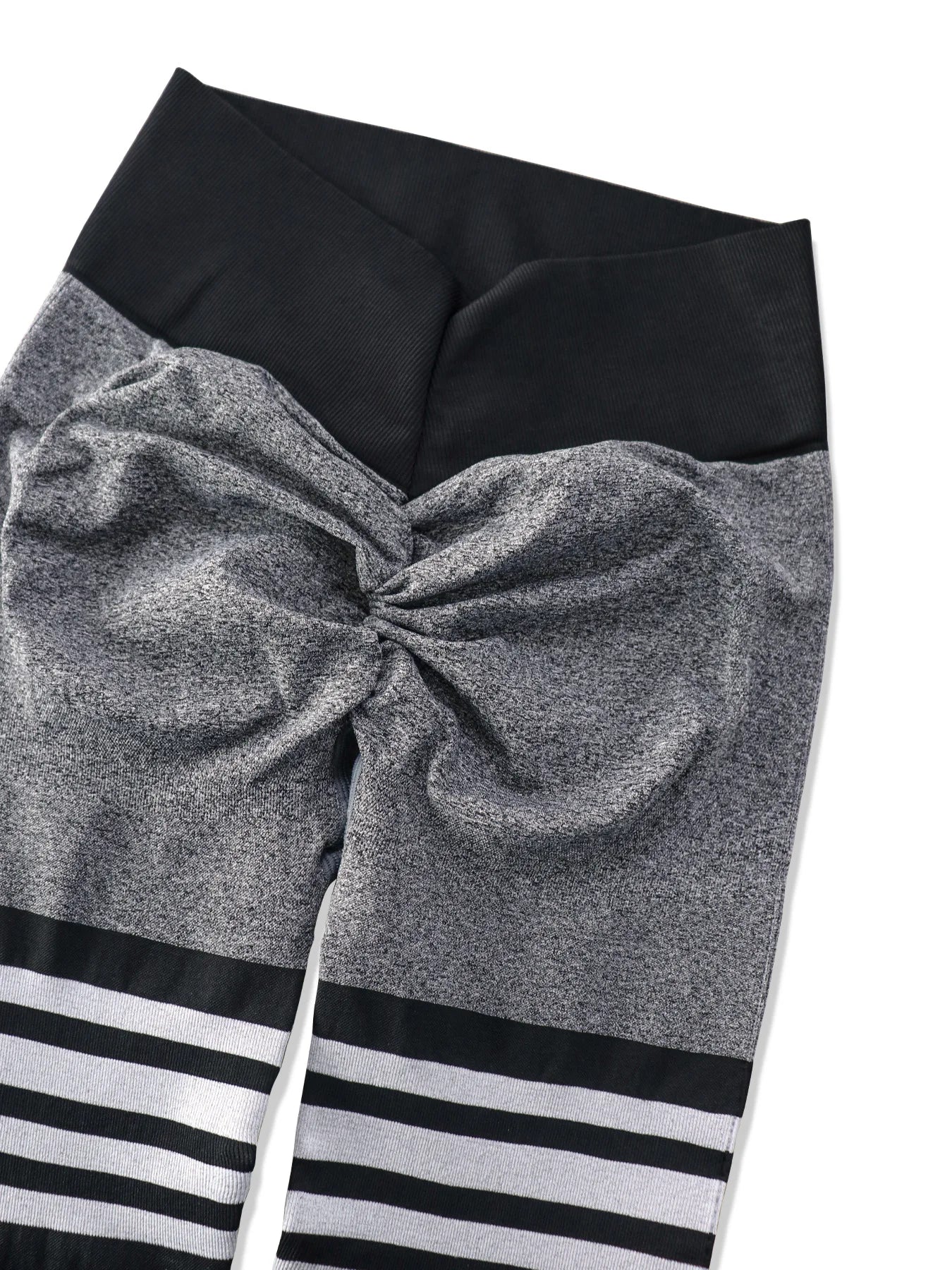 Women Seamless Stripe Yoga Leggings Sexy High Waist Tummy Control Scrunch Butt Lifting GYM Workout Pants Outdoors Sports Fitness