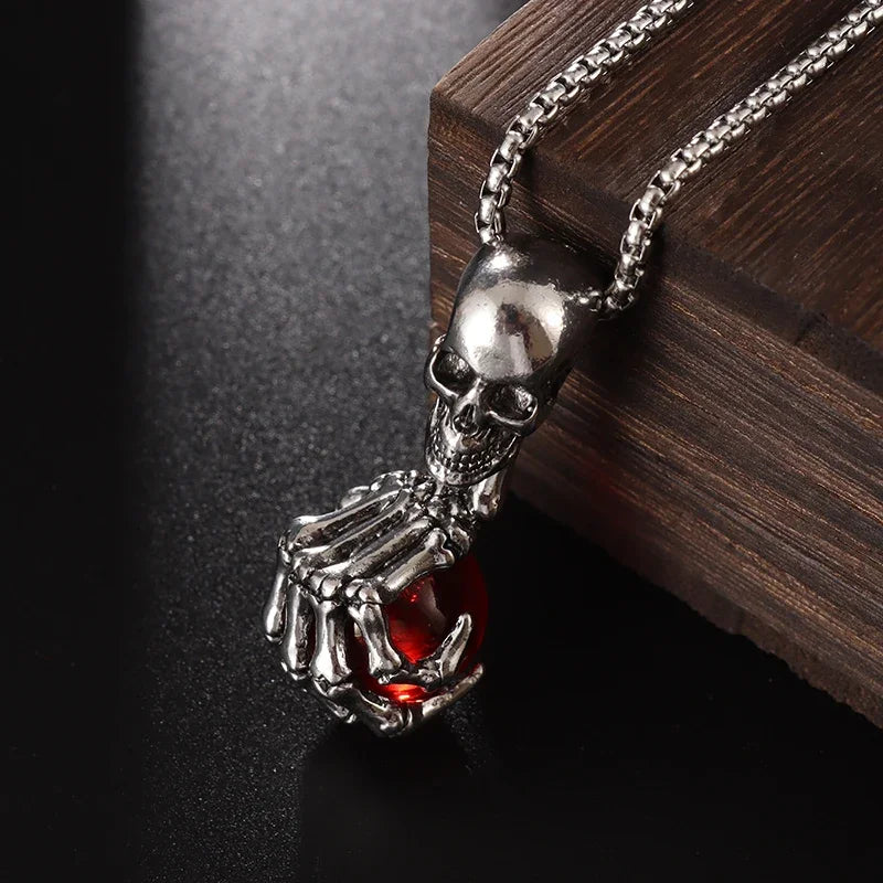 Vintage Punk Dragon Claw Pendant Necklace for Men Personality Biker Pendant Hip Hop Rock Party Jewelry Gifts