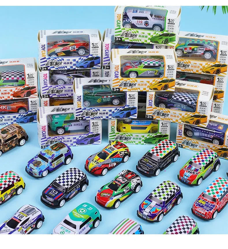 Children Stunt Car Model Alloy Body Pull Ejection Jumping Mini Cars Simulation Diecast Vehicle Collectible Toys for Kids Gift