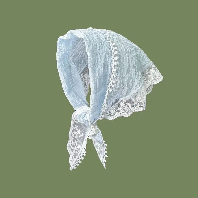 Lace Triangular Hair Scarf Headband Square Headscarf Hairband Turban Bandage Bandana Headband Women Headwarp Hair Accessories