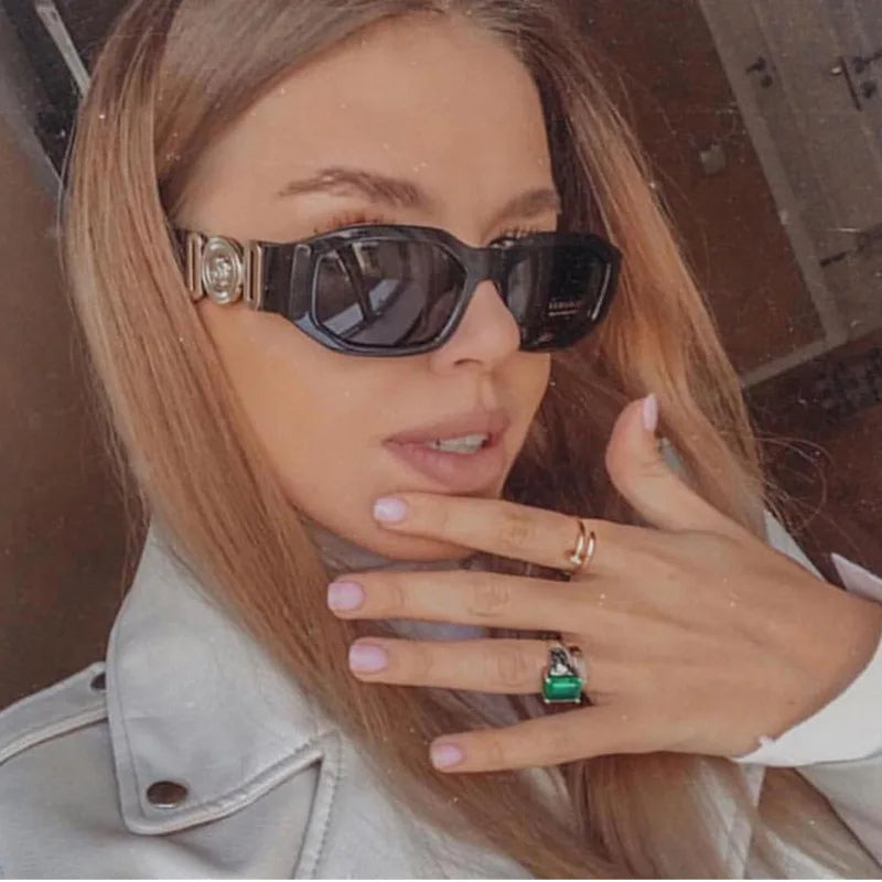 Vintage Square Sunglasses Women Men Luxury Brand Designer Sun Glasses Travel Shades Retro Eyewear UV400 Zonnebril Voor Mannen