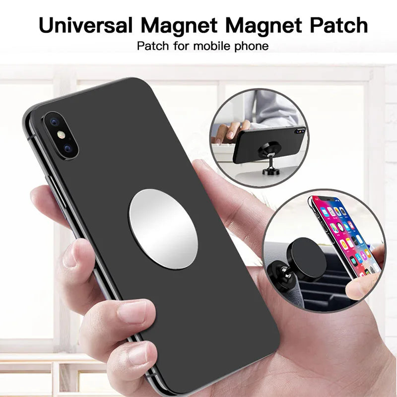 Magnetic Metal Plate for Car Phone Holder Stand Round Square Sticker iron Sheet for Cellphone Tablet Magnet Disk Desk Car Stand