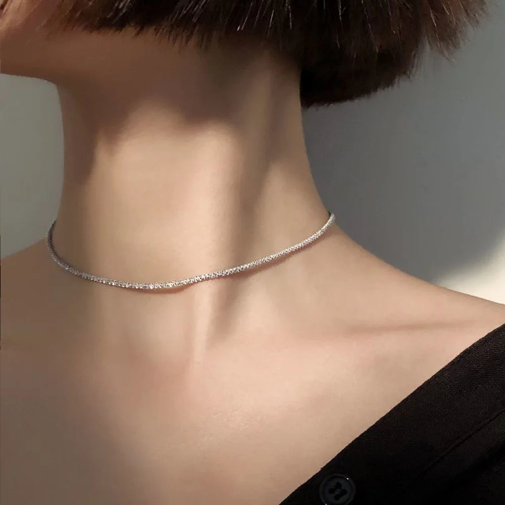 Wu's 2022 New Pop Galaxy Shiny Clavicle Chain Necklace Necklace Ladies High Jewelry Wedding Party Gift