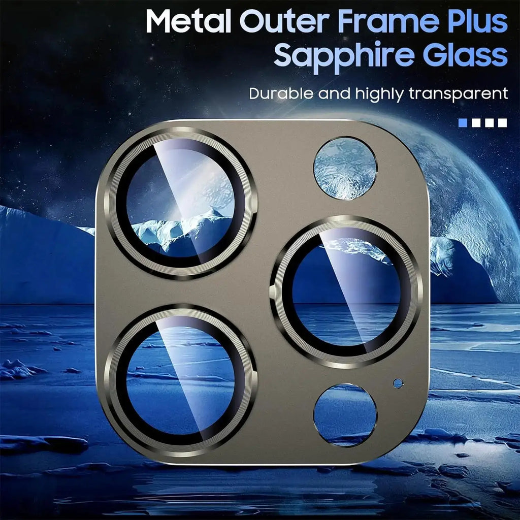 Metal Camera Lens Glass Protector for Apple IPhone 16 16pro 16plus 16promax 15 14 Pro Max Glass Rear Camera Lens Cover Accessory