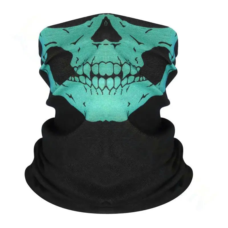 Bicycle Ski Skull Half Face Mask Ghost Scarf Festival Skull Masks Skeleton Magic Multi Use Neck Warmer Cod Funny Mask