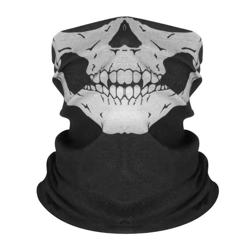 Bicycle Ski Skull Half Face Mask Ghost Scarf Festival Skull Masks Skeleton Magic Multi Use Neck Warmer Cod Funny Mask