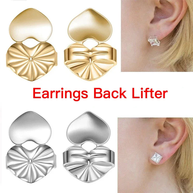 Ear Lifter Lift Hypoallergenic Fits Post Earring Earlobe Support Earrings Fashion Butterfly Stud Earrings Back Nut for Women