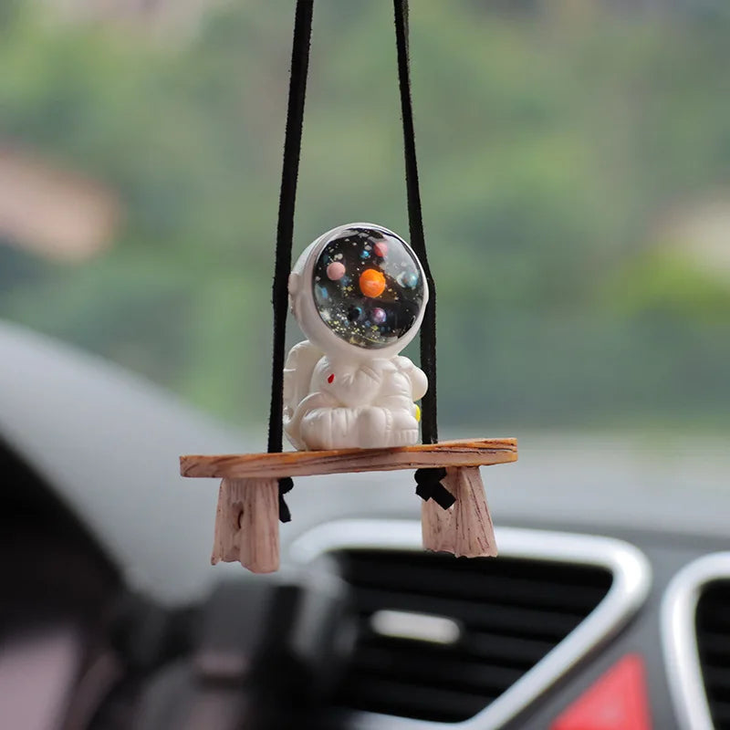Car Accessories Interior Fun Ornaments Adorn Decors Car Decoration Creative Astronaut Pendant