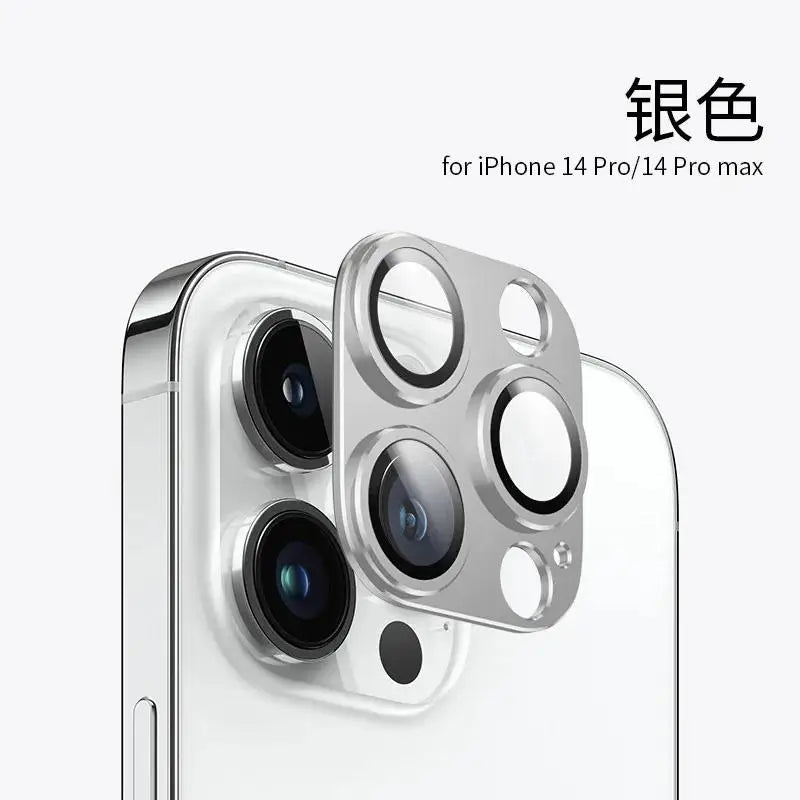 Metal Camera Lens Glass Protector for Apple IPhone 16 16pro 16plus 16promax 15 14 Pro Max Glass Rear Camera Lens Cover Accessory