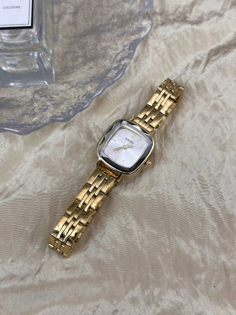 Brand Women Small Square Watch High-strength Diamond Glass Wristwatch Fashion Luxury Gift Ladies Quartz Watch Dropshipping