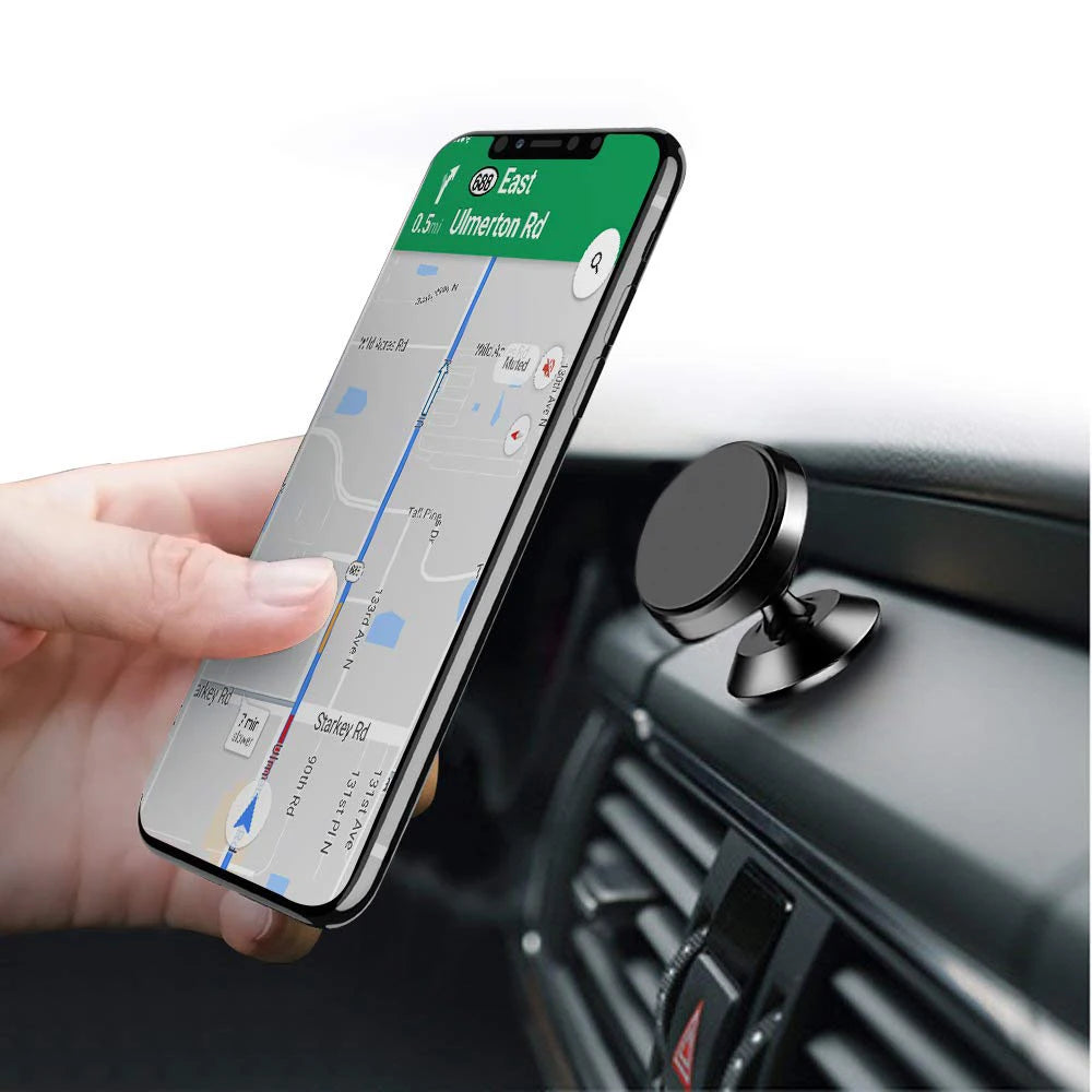Metal Magnetic Car Phone Holder Mobile Cell Phone Holder Stand Magnet Mount Bracket In Car For iPhone 13 12 Samsung Redmi Xiaomi