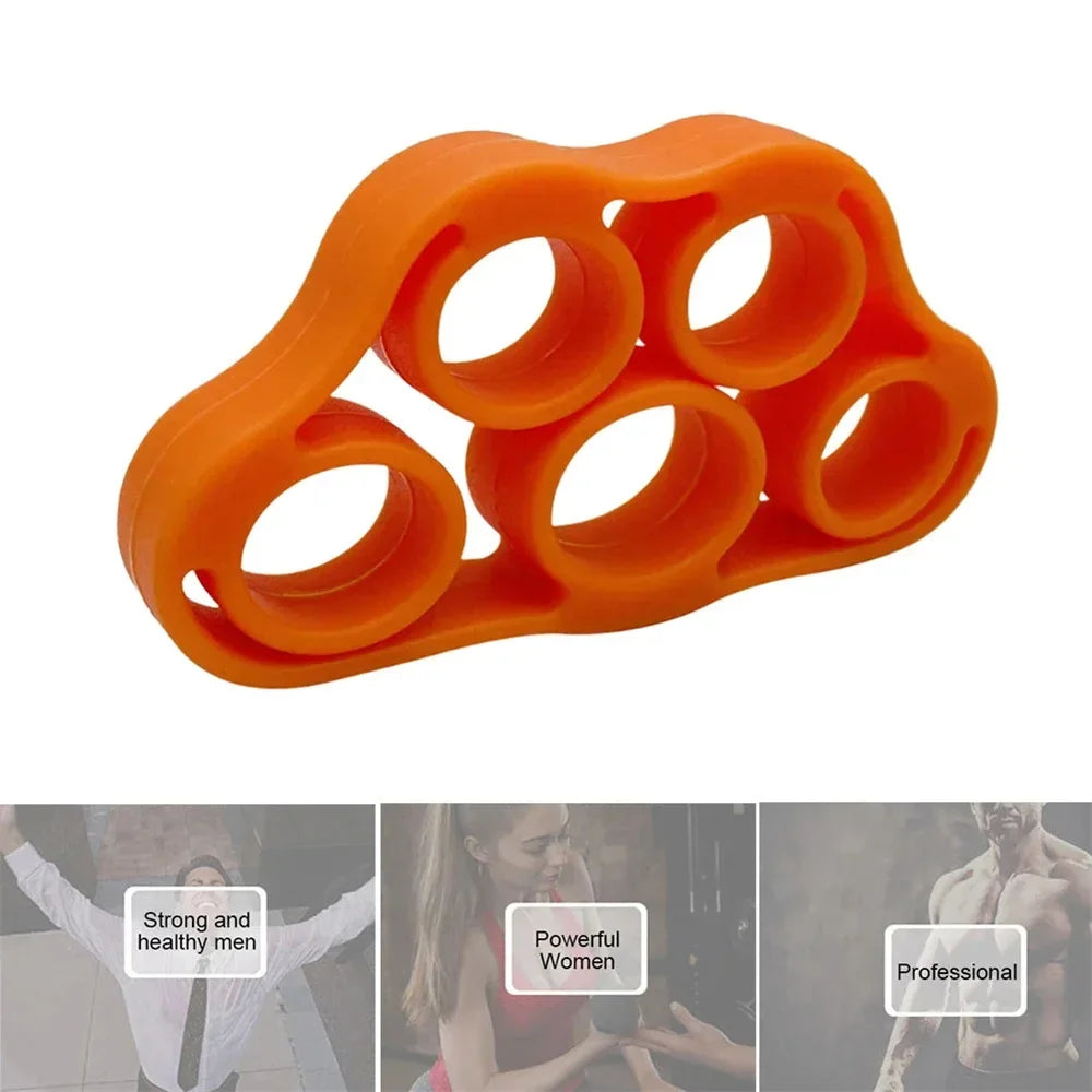 Silicone Finger Gripper Gym Hand Grip Resistance Band Wrist Stretcher Elastic Five Finger Expander Strength Trainer Exercise