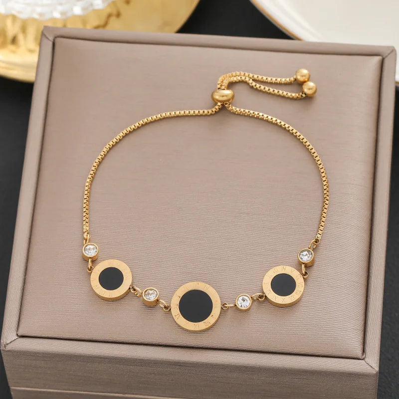 316 Stainless Steel Butterfly Heart Belt Twist Multilayer Chain Bracelet For Women Jewelry Party Gifts Bijoux Pulsera